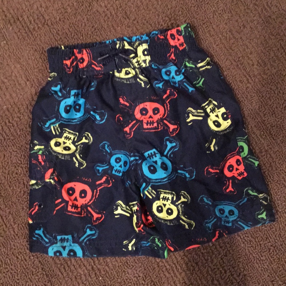 Baby Boy’s  Skull swim shorts
